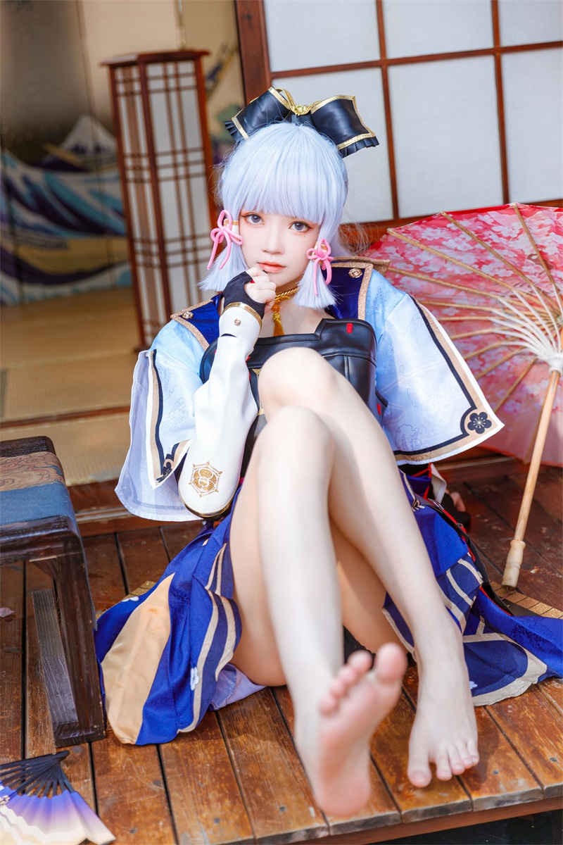 网红Coser@桜桃喵 神里绫华 [34P/483MB] 网红写真-第1张