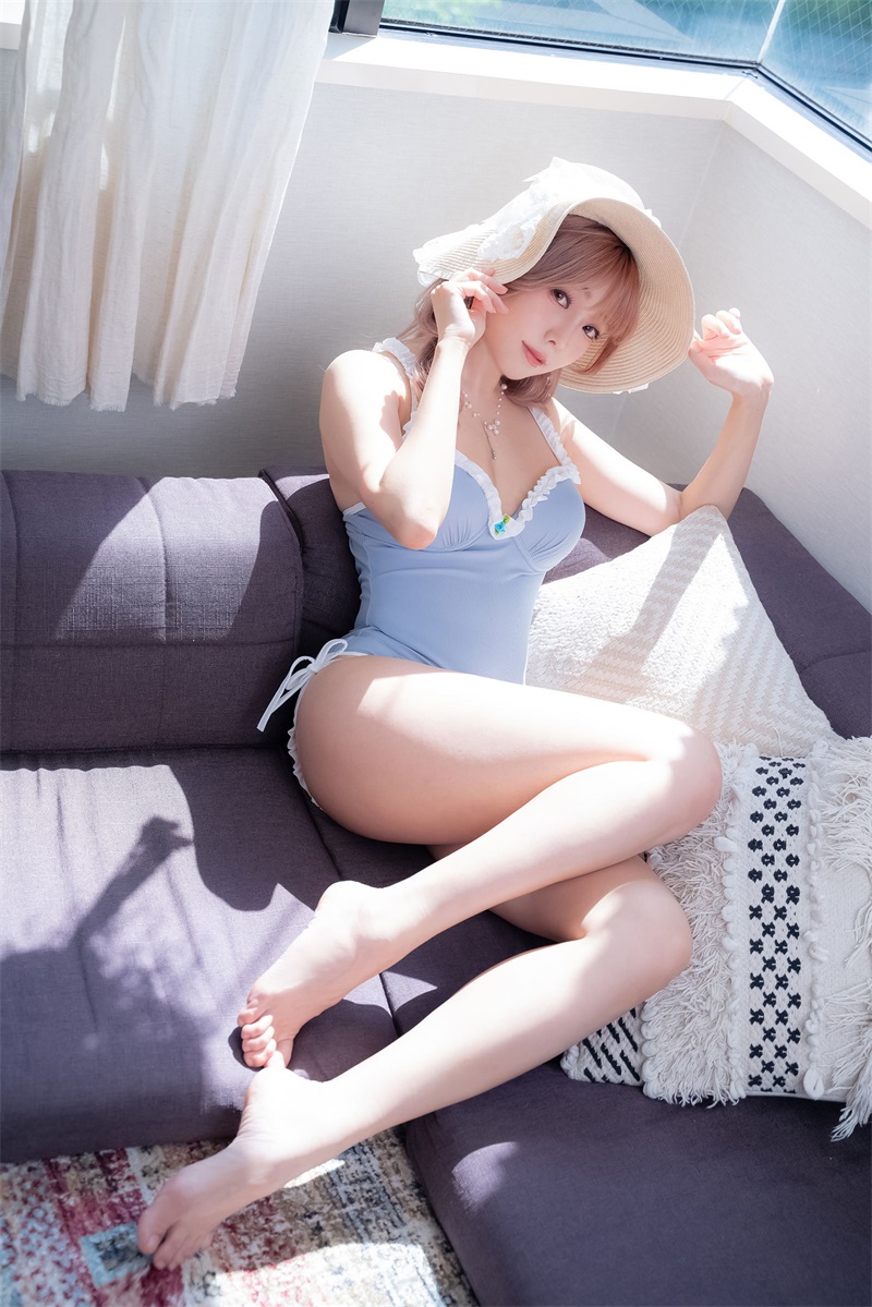 网红Coser@ElyEE子 Mist Blue Lady [37P/79MB] 网红写真-第4张