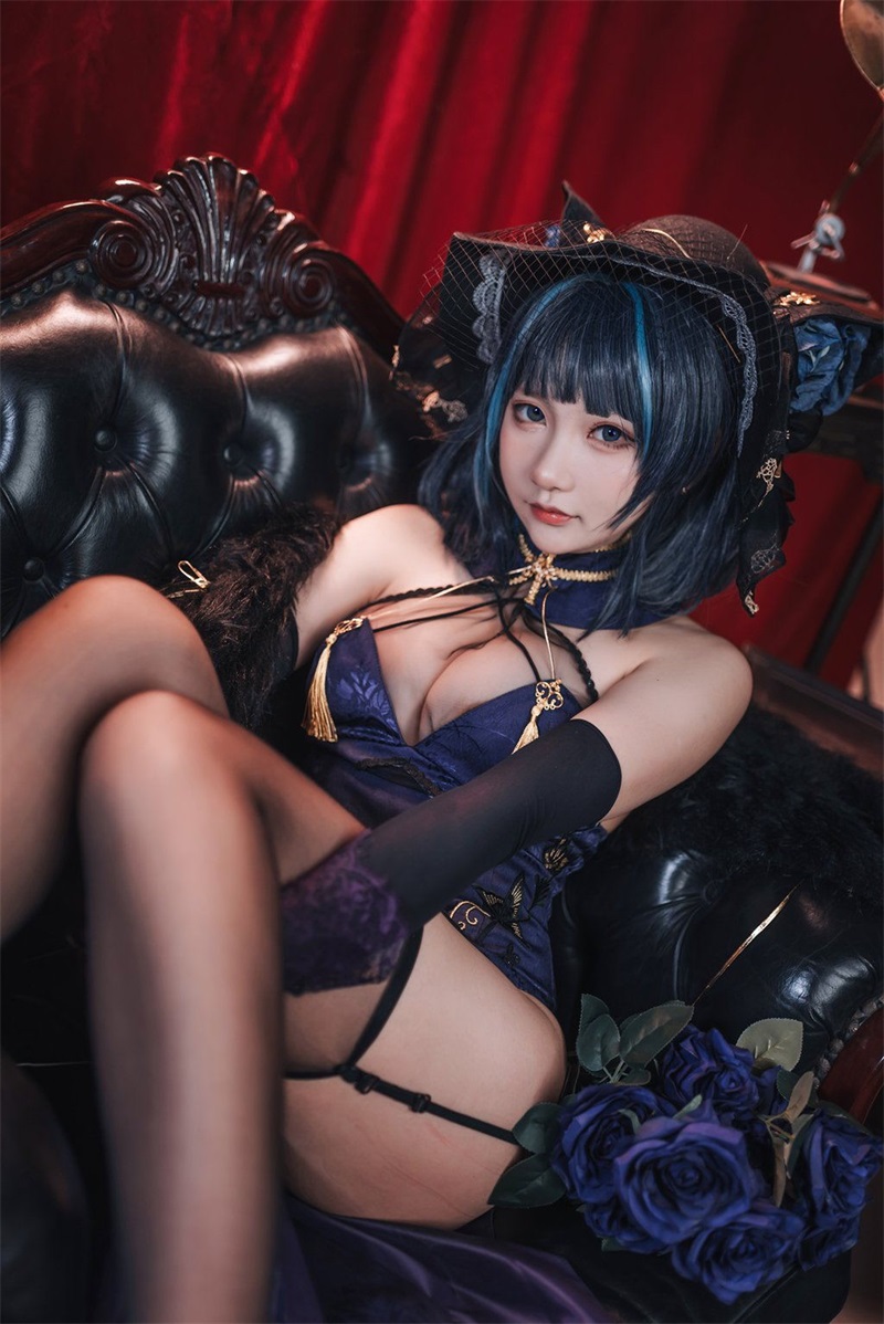 网红Coser@是一只熊仔吗 柴郡 音乐绚烂 [25P/77MB] 网红写真-第2张