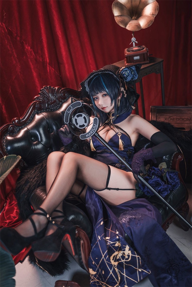 网红Coser@是一只熊仔吗 柴郡 音乐绚烂 [25P/77MB] 网红写真-第1张