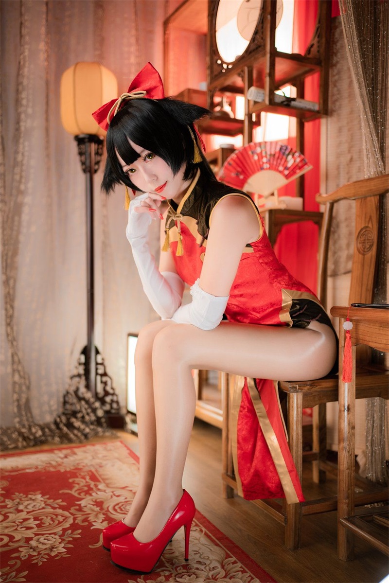 人气Coser@001.Money冷冷 高雄旗袍[41P/956MB] 网红写真-第4张