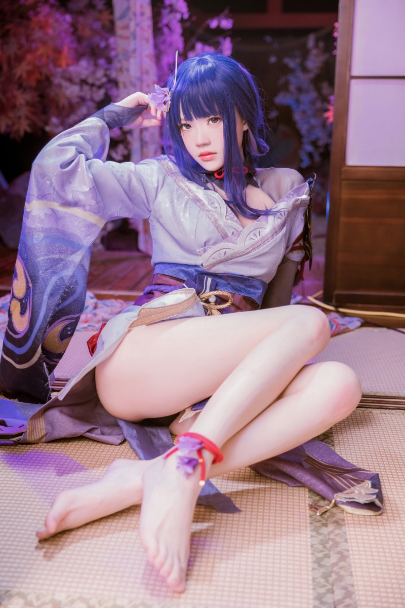 人气Coser@桜桃喵 雷电将军 [47P/1.86GB] 网红写真-第1张