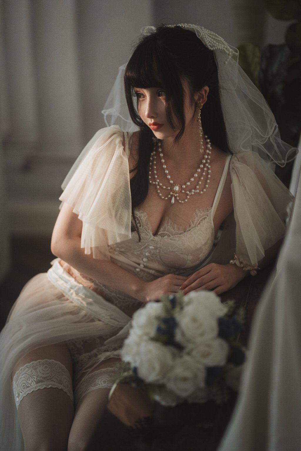 知名动漫Coser@rioko凉凉子  透明婚纱 [39P/204MB] 网红写真-第4张