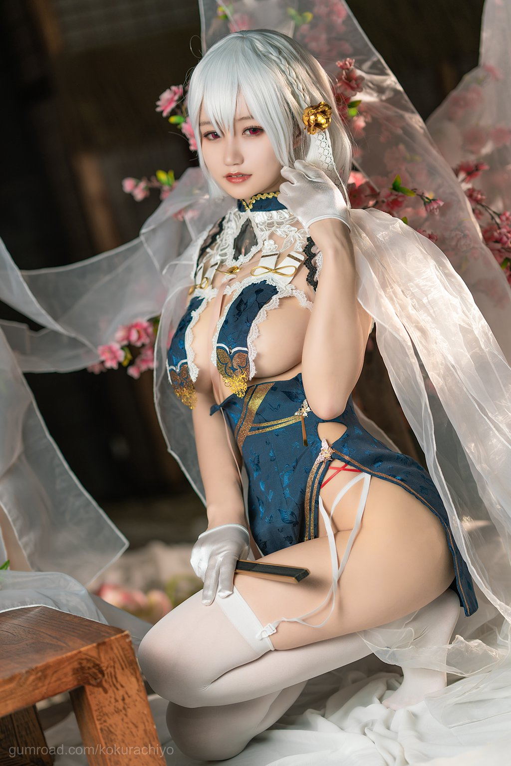 人气Coser@小仓千代w NO.024 天狼星旗袍 [20P-138MB] 网红写真-第4张