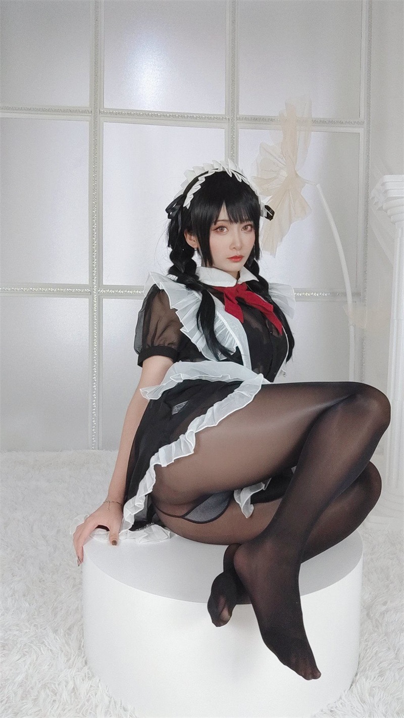 网紅Coser@洛璃 LoLiSAMA NO.017 嘿丝女仆 [93P2V-542MB] 网红写真-第4张