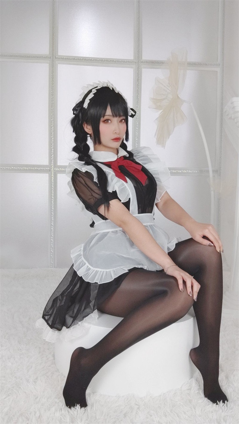 网紅Coser@洛璃 LoLiSAMA NO.017 嘿丝女仆 [93P2V-542MB] 网红写真-第3张