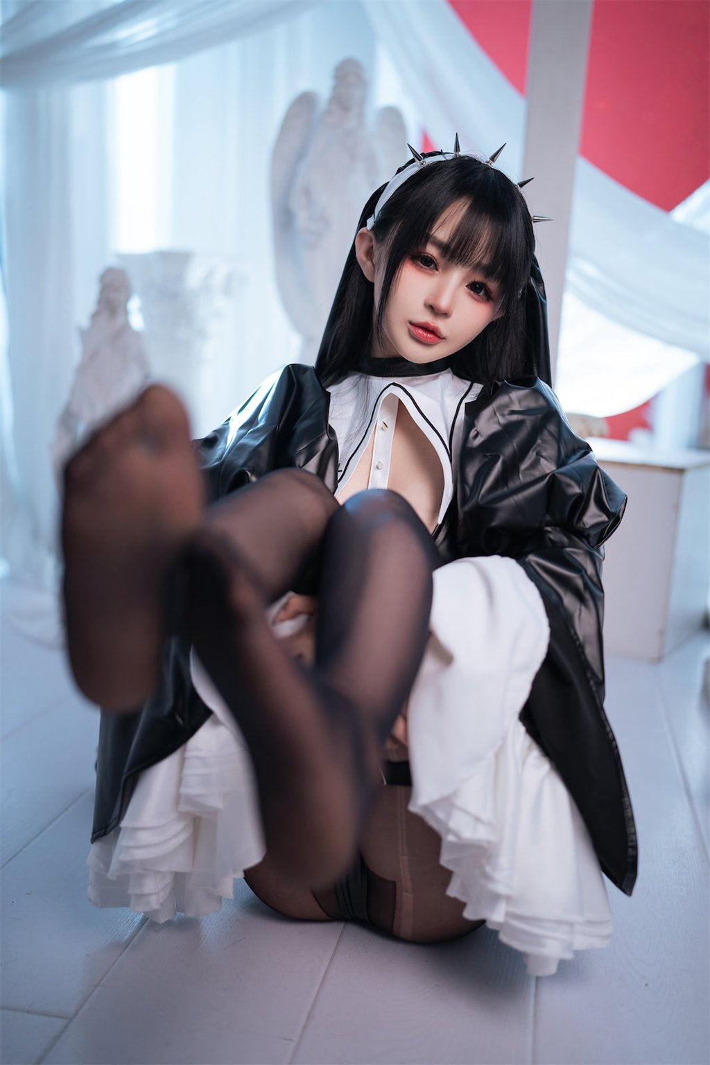 网紅Coser@桜井宁宁 NO.082 皮衣修女[60P/392MB] 网红写真-第1张