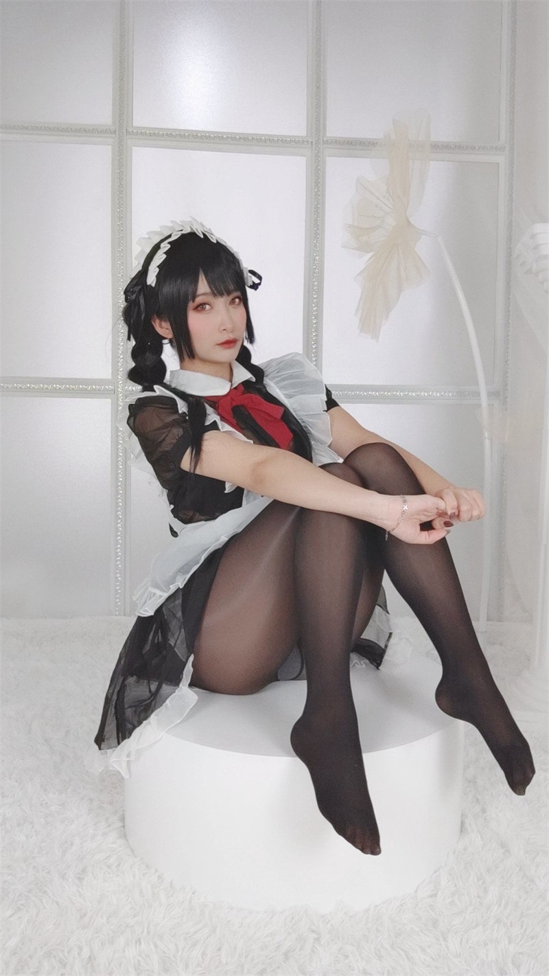 网紅Coser@洛璃 LoLiSAMA NO.017 嘿丝女仆 [93P2V-542MB] 网红写真-第2张