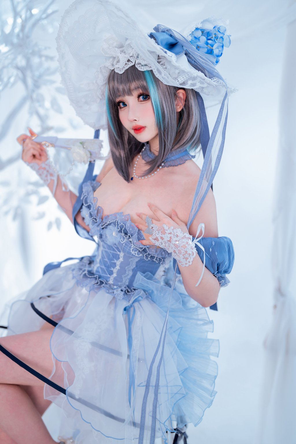 知名动漫Coser@rioko凉凉子 柴郡冰雪公主 [40P/376MB] 网红写真-第1张