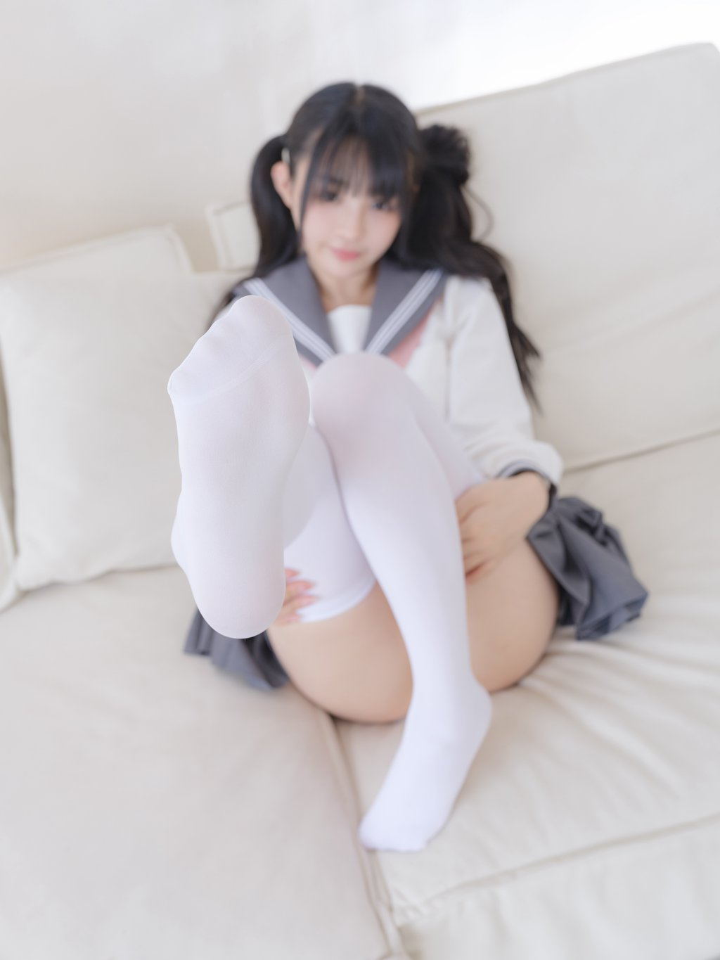 网紅Coser@桜井宁宁 NO.086 白丝JK[87P-312.1M] 网红写真-第4张