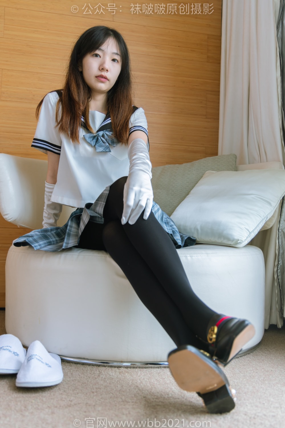 [BoBoSocks袜啵啵] NO.278 小甜豆-皮鞋 厚嘿丝 jk制服 踩泡面等剧情 [125P/1V/5.47G] 年费专享-第3张