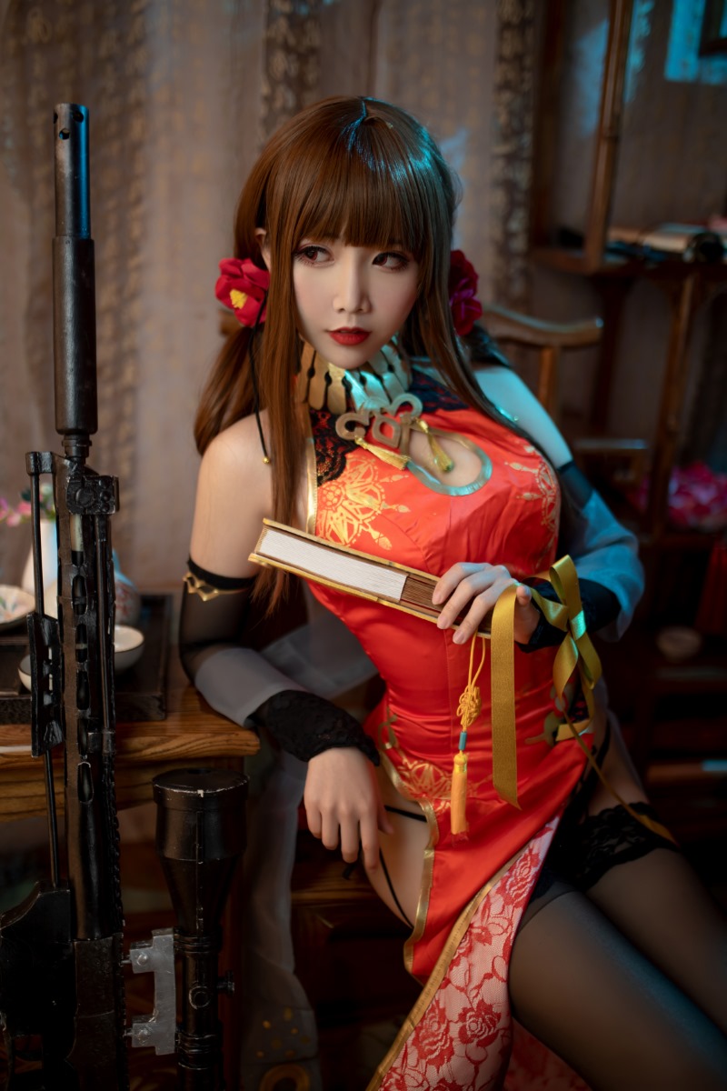 人气动漫Coser@面饼仙儿 DSR50 红牡丹 [34P/222MB] 网红写真-第4张