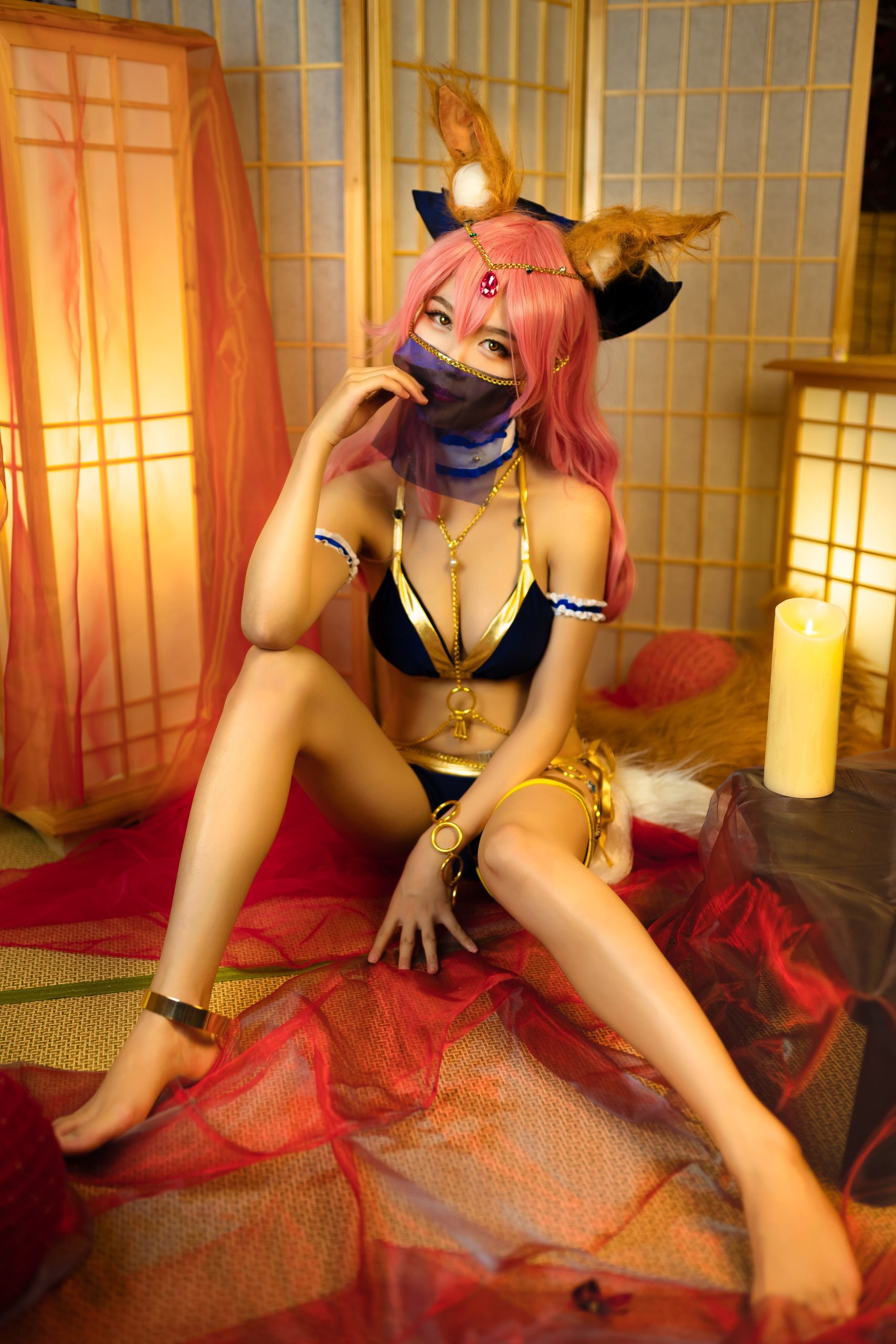网紅Coser@抖娘-利世 玉藻前舞娘 [37P/189MB] 网红写真-第3张