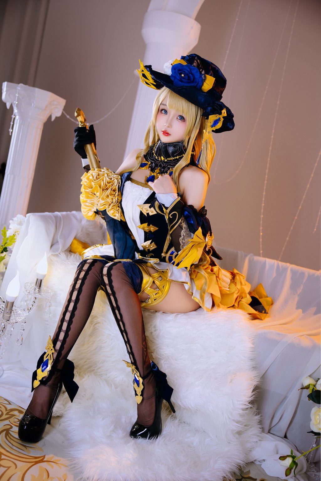 人气动漫博主@日奈娇 原神 娜维娅 [74P/905MB] 网红写真-第3张