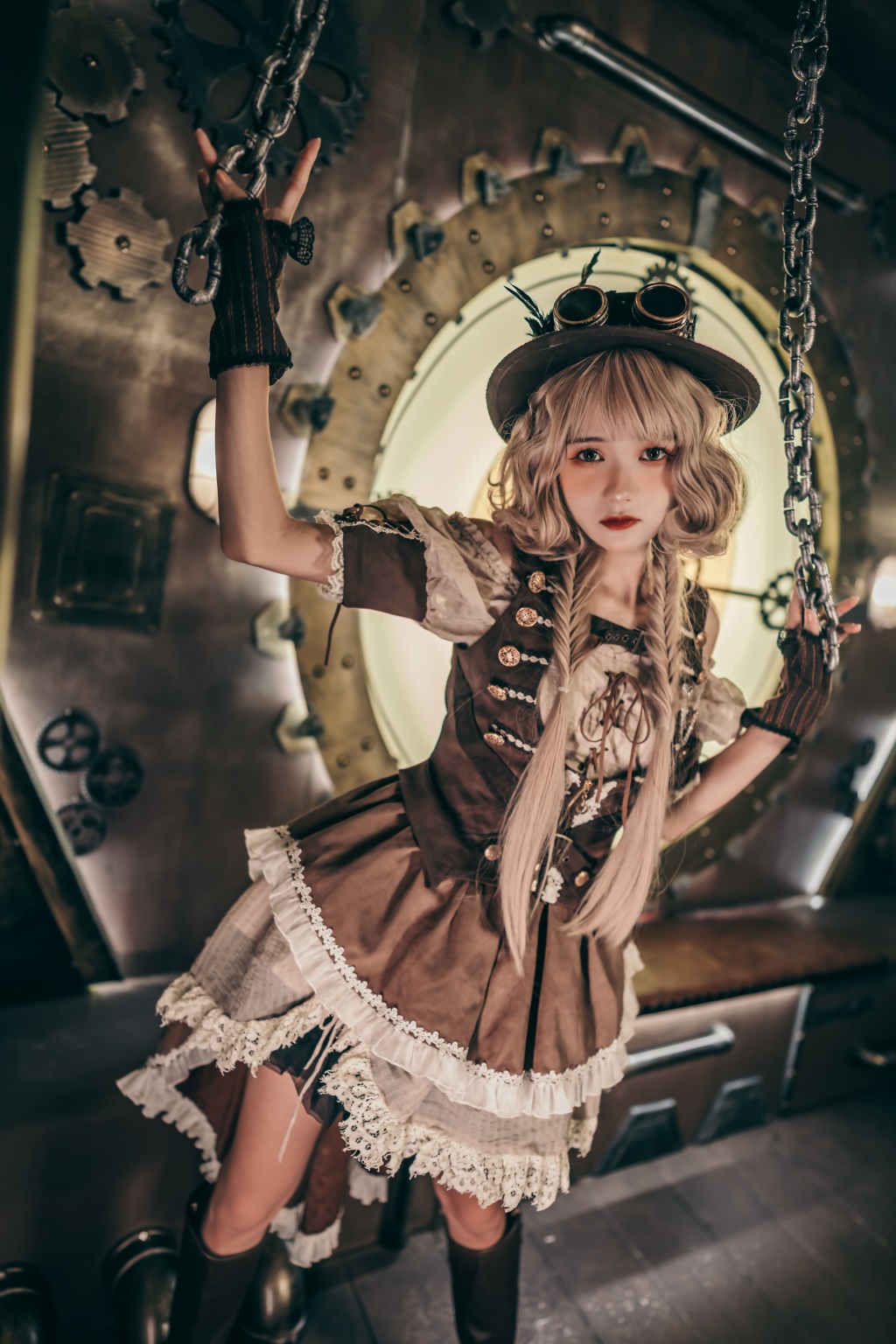 人气Coser@兔子Zzz不吃胡萝卜 蒸汽少女 [29P/150MB] 网红写真-第3张