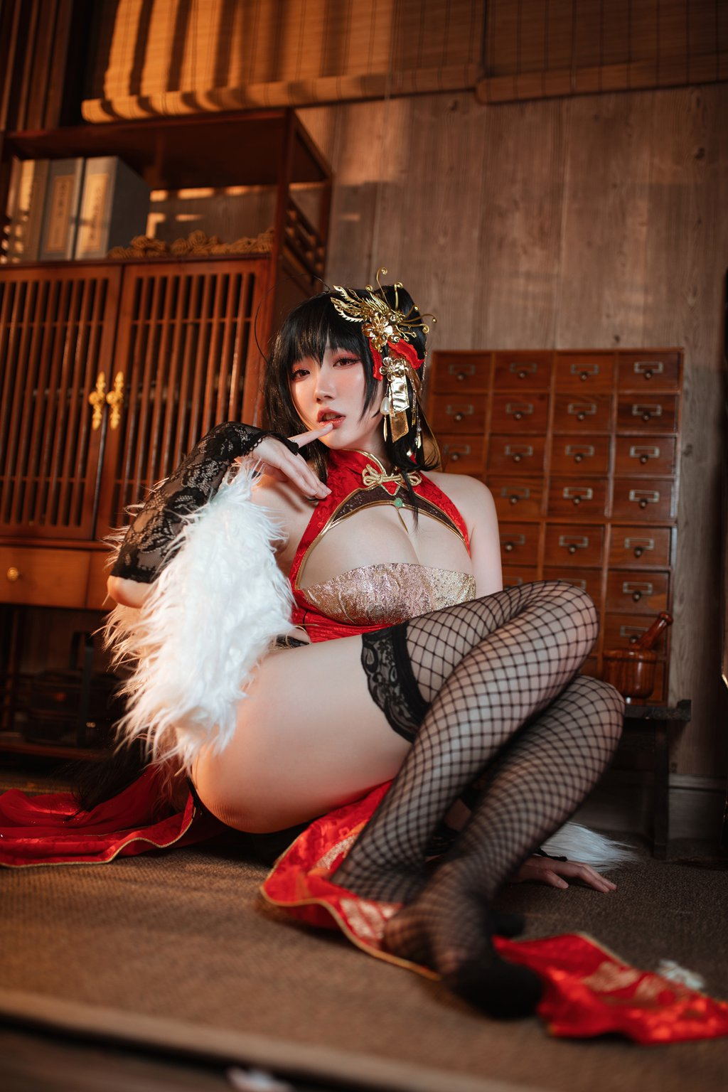 动漫Coser@瓜希酱 大凤旗袍 [22P/138MB] 网红写真-第4张