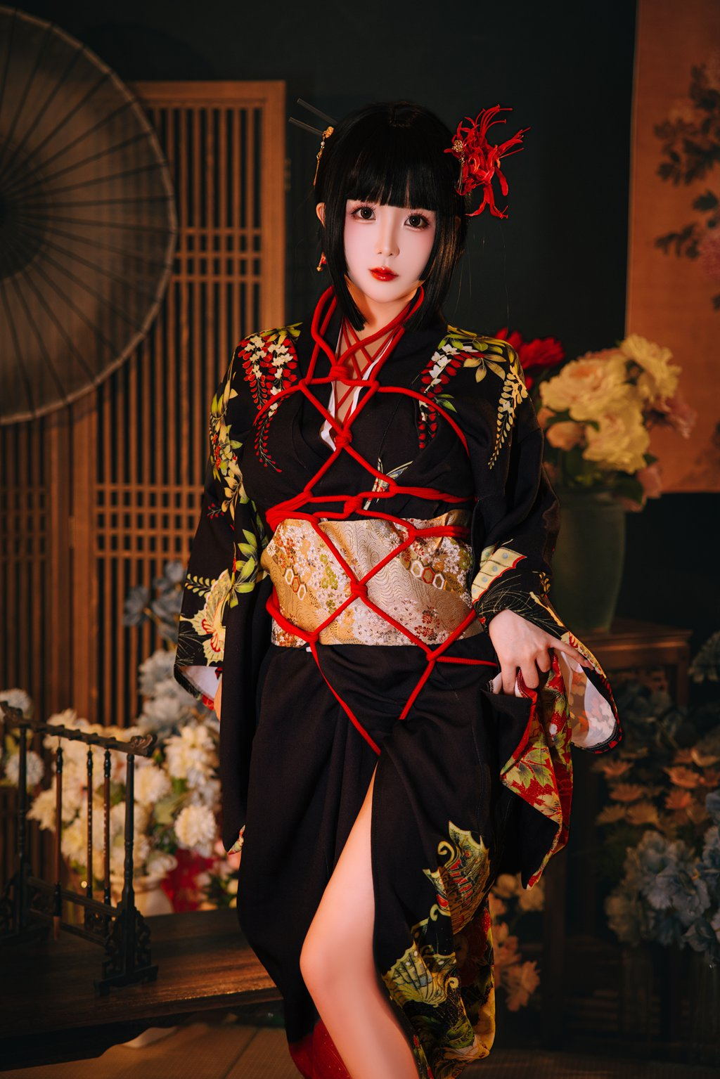人气动漫博主@日奈娇 花魁狐妖 [144P/2V/2.21G] 网红写真-第3张