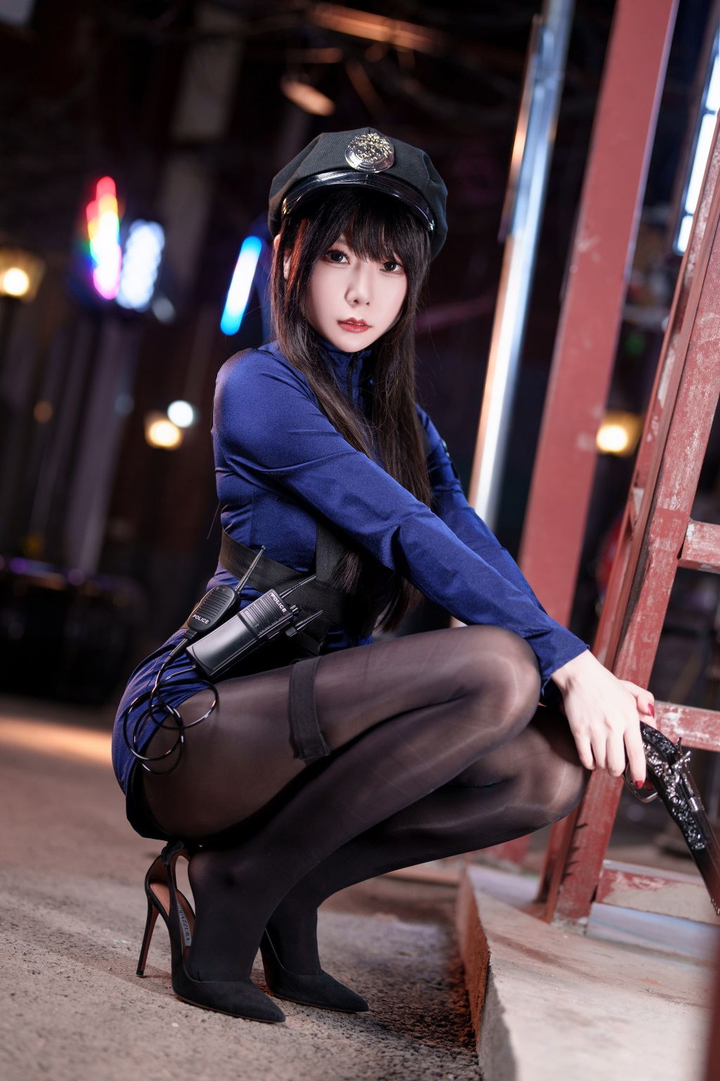 动漫博主@香草喵露露 十一月舰长女警图 [40P/1V/1.70G] 网红写真-第3张