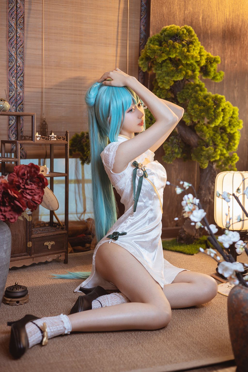 网紅Coser@木绵绵OwO 初音韶华COS [17P/205MB] 网红写真-第1张