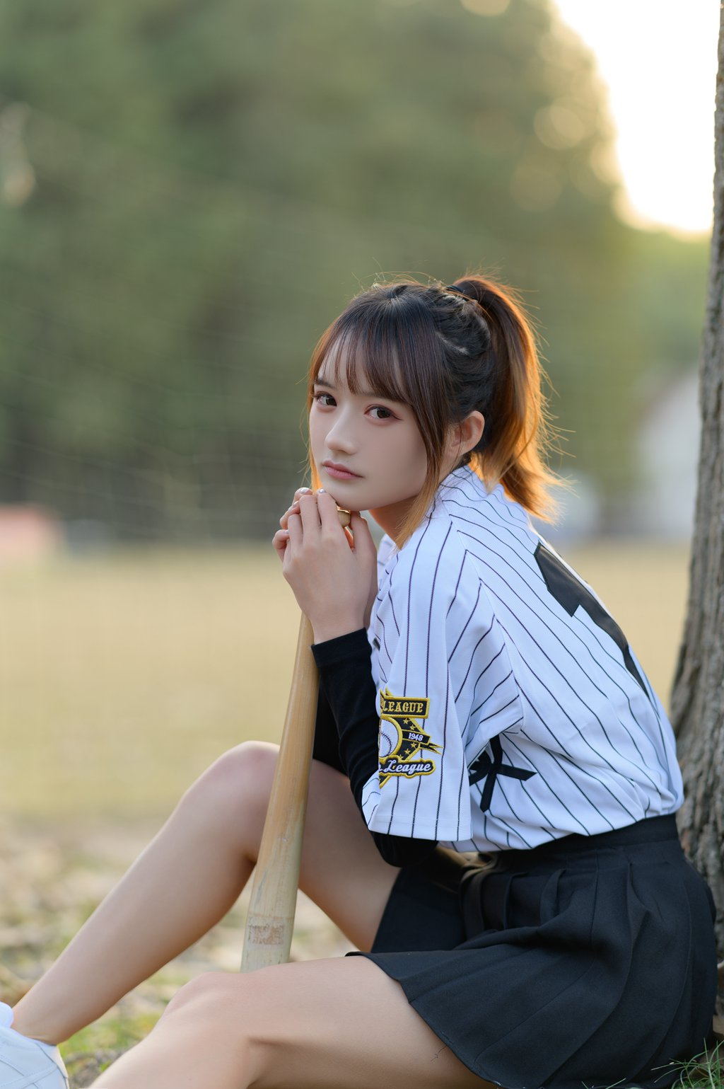 人气Coser@兔子Zzz不吃胡萝卜 棒球少女[36P/321MB] 网红写真-第1张