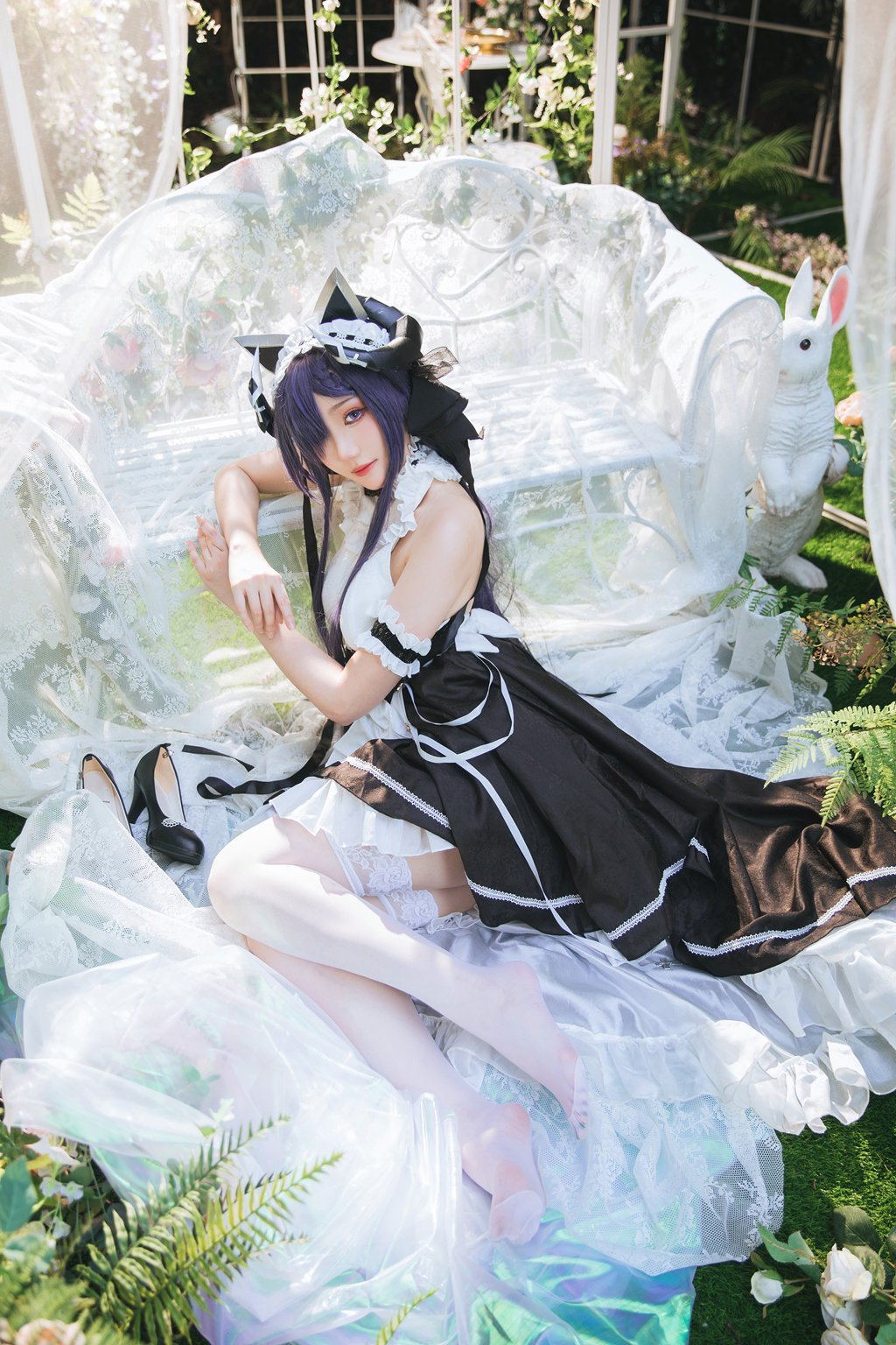 动漫Coser@瓜希酱 碧蓝航线 奥古斯特女仆[24P/185MB] 网红写真-第4张