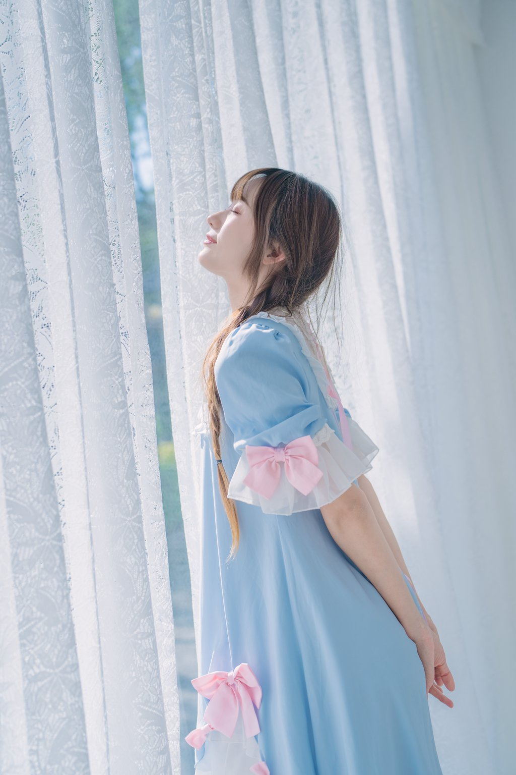 人气Coser@兔子Zzz不吃胡萝卜 纯白色可爱[19P/220MB] 网红写真-第4张