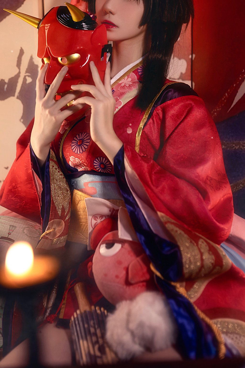 微博红人动漫Coser@南桃Momoko 神乐和服[13P-29MB] 网红写真-第4张