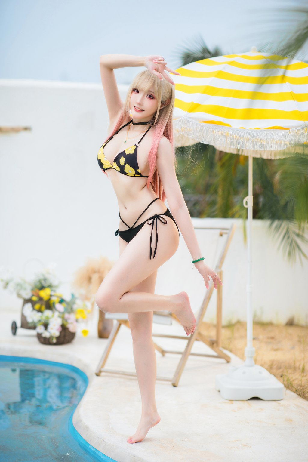 动漫Coser@瓜希酱 喜多川海梦泳装 [20P/85MB] 网红写真-第2张