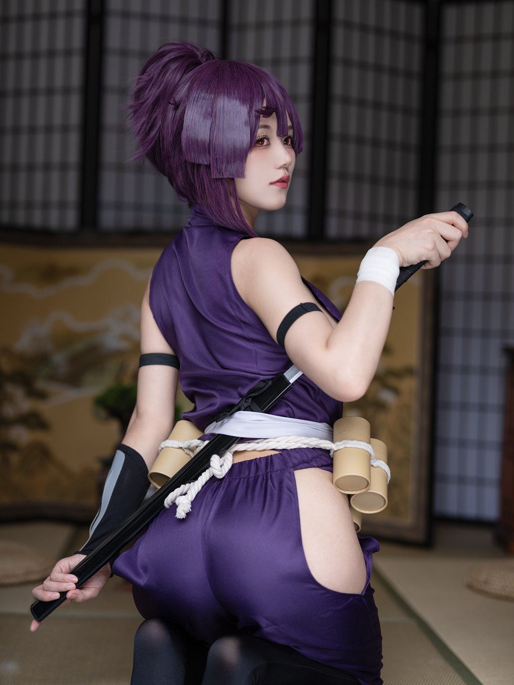 人气Coser@小仓千代w NO.060 – Yuzuriha 地狱楽 杠[26P-66M] 网红写真-第3张