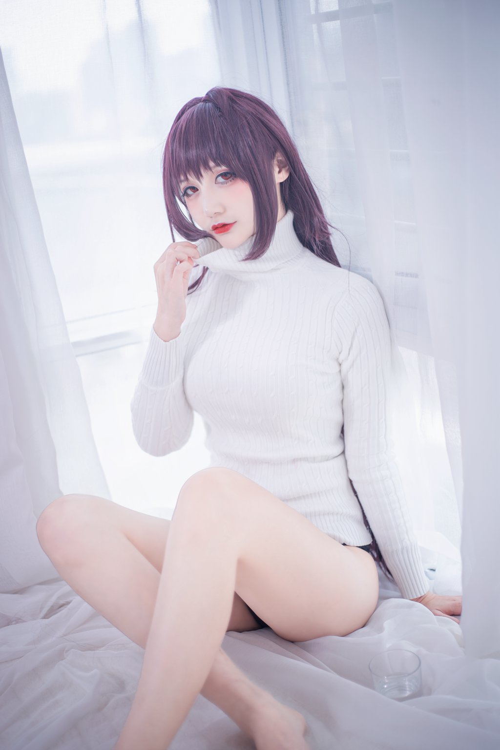 知名动漫博主@仙九Airi 斯卡哈毛衣 [21P/225MB] 网红写真-第2张