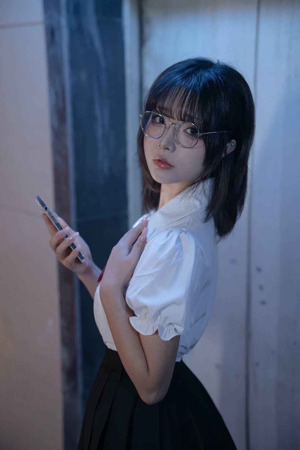 动漫博主@yuuhui玉汇 电梯间 [157P/1.20GB] 网红写真-第1张