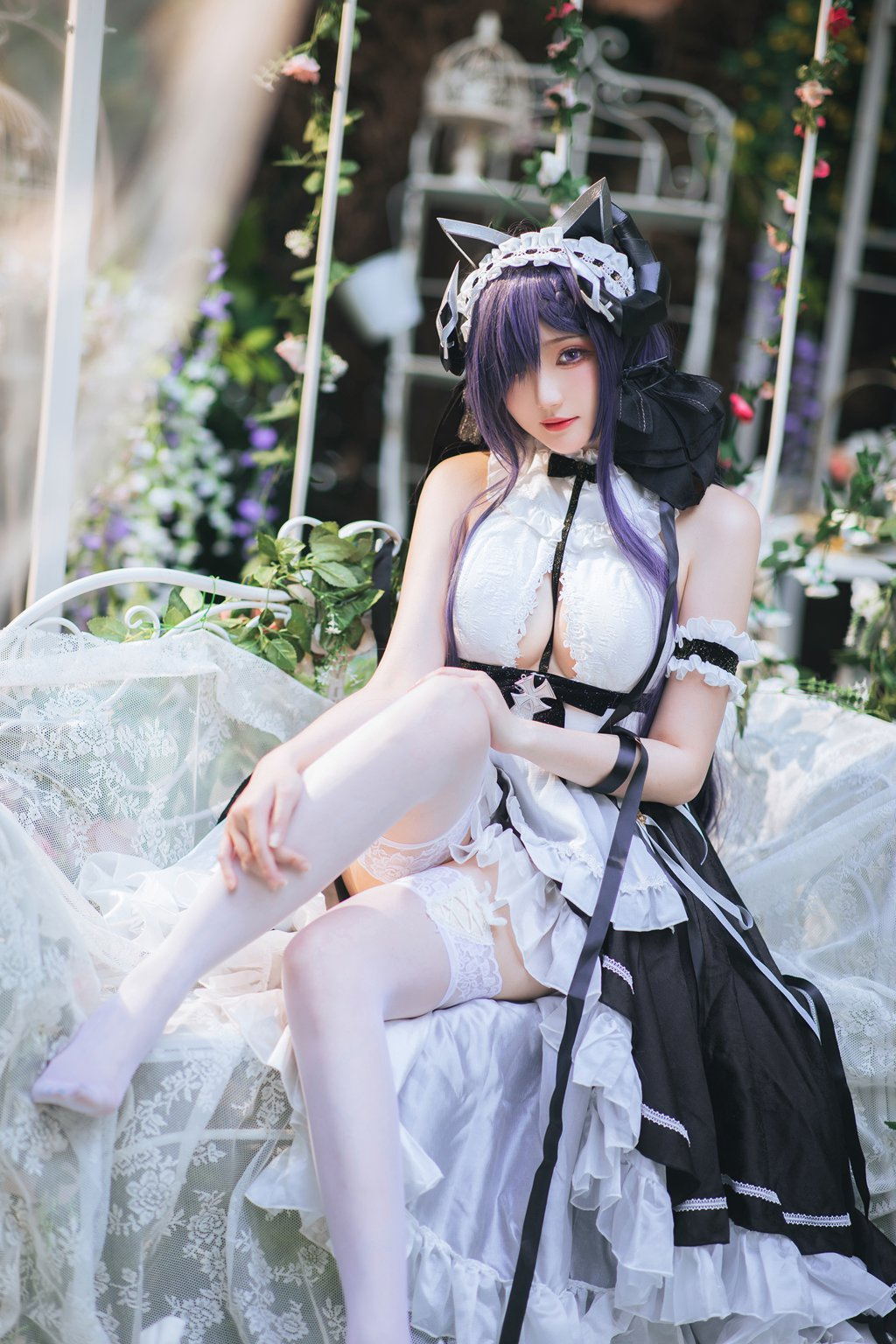 动漫Coser@瓜希酱 碧蓝航线 奥古斯特女仆[24P/185MB] 网红写真-第2张