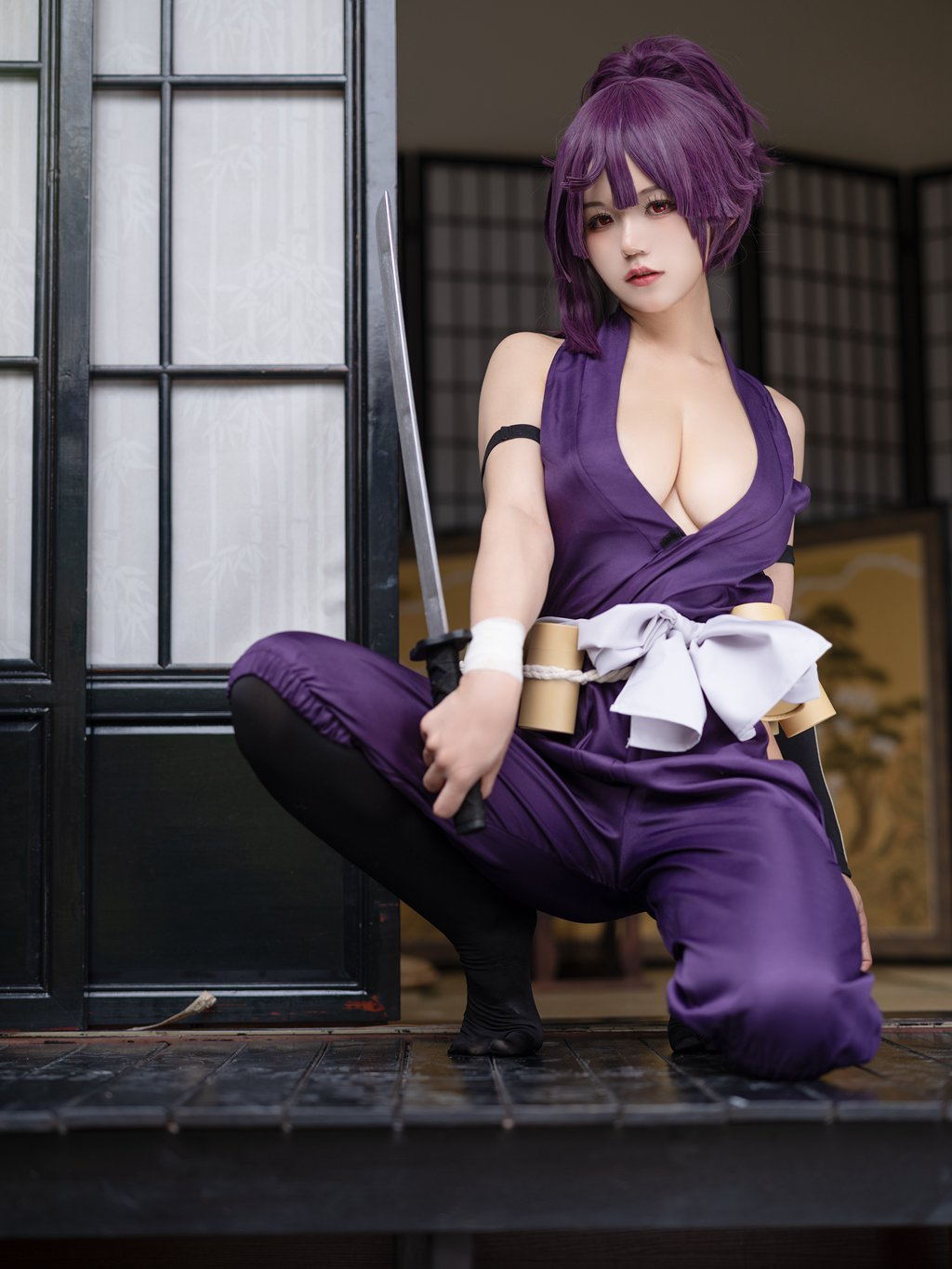 人气Coser@小仓千代w NO.060 – Yuzuriha 地狱楽 杠[26P-66M] 网红写真-第2张