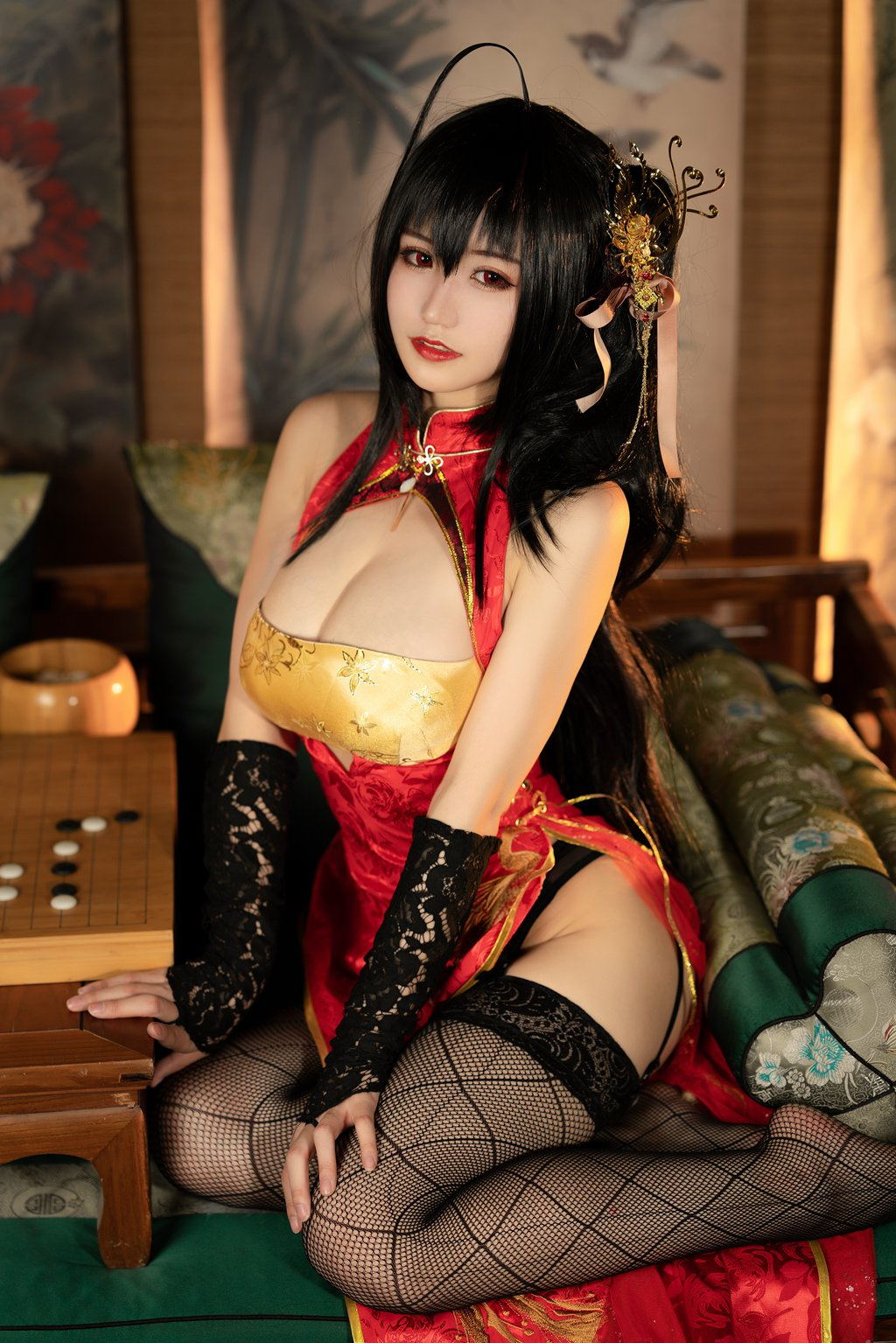 人气Coser@小仓千代w NO.058 – 大凤旗袍 [30P／159MB] 网红写真-第1张