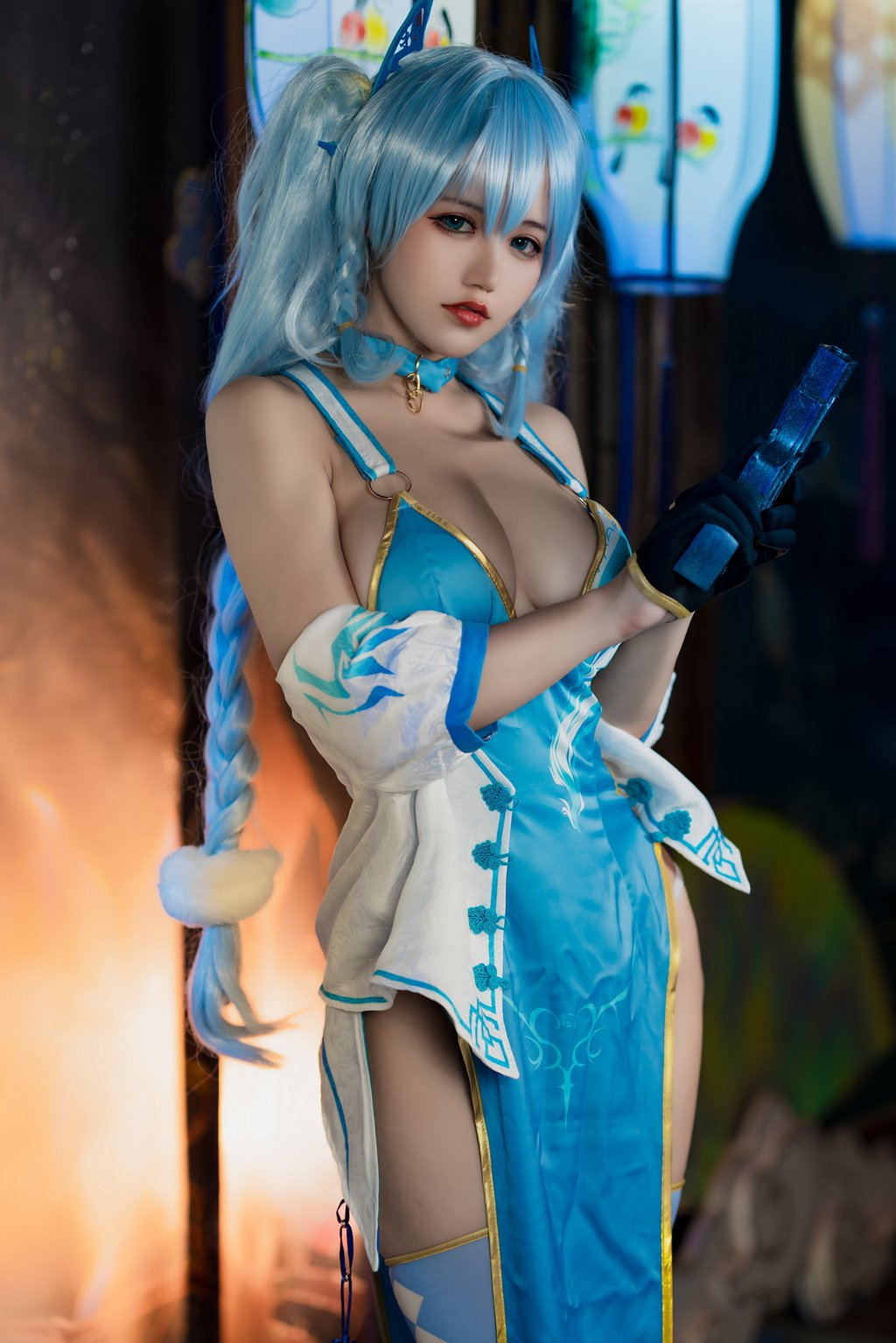 人气Coser@小仓千代w NO.059 – pa15旗袍 [20P／52MB] 网红写真-第1张