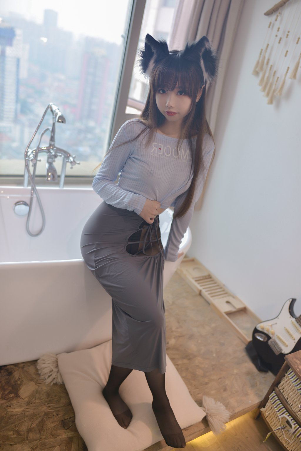 微博红人Coser@雪琪SAMA 吉他妹妹[60P/318MB] 网红写真-第2张