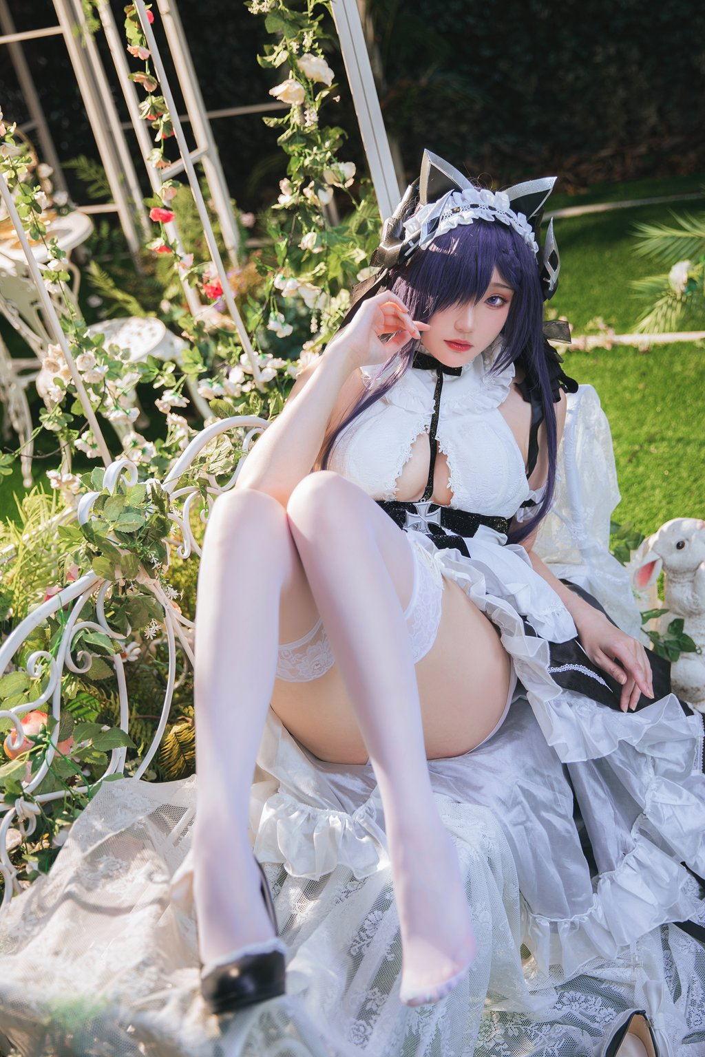 动漫Coser@瓜希酱 碧蓝航线 奥古斯特女仆[24P/185MB] 网红写真-第1张
