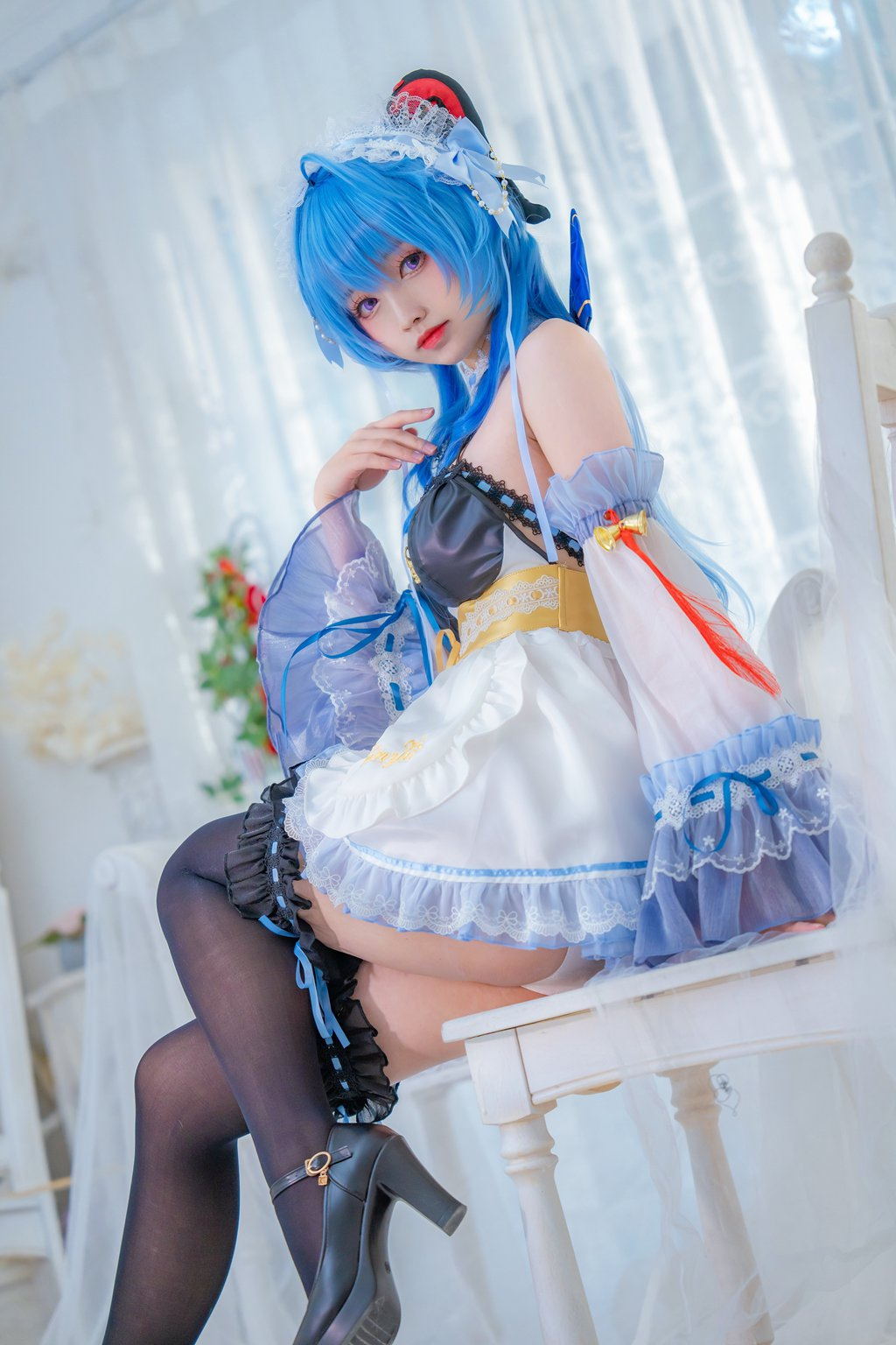 动漫博主@大大卷卷小卷 甘雨女仆 [20P/161MB] 网红写真-第4张