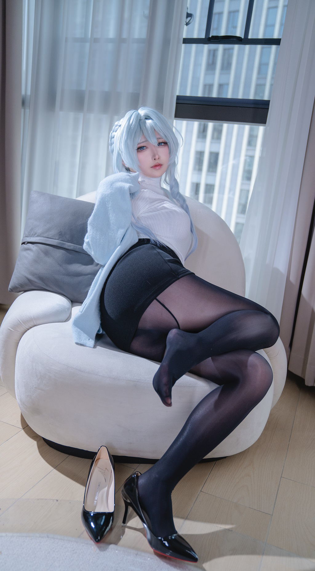 动漫博主@樱梨梨 雪女[32P/925MB] 网红写真-第4张
