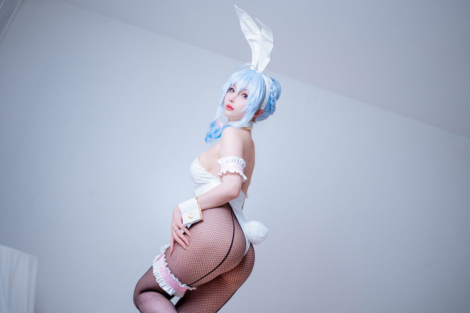 知名动漫Coser@rioko凉凉子 雪女兔女郎 [48P/6V/818MB] 网红写真-第4张
