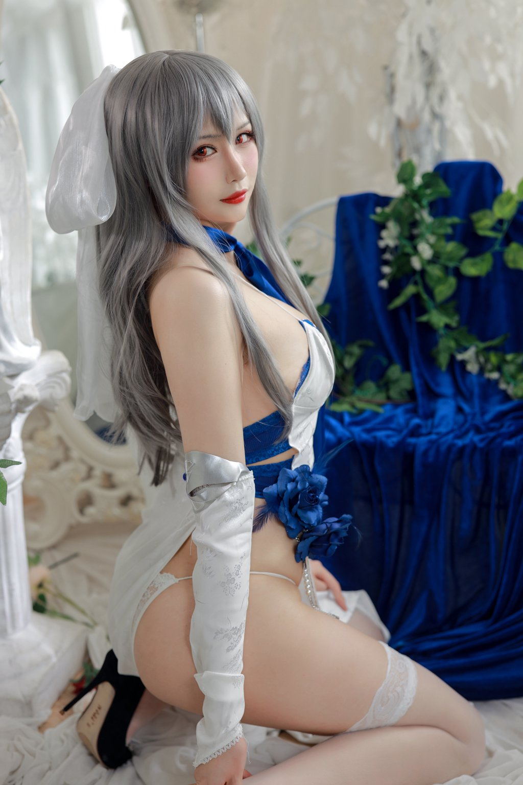 颜值博主@兔胖胖min 路易九世礼服[37P-180M] 网红写真-第4张