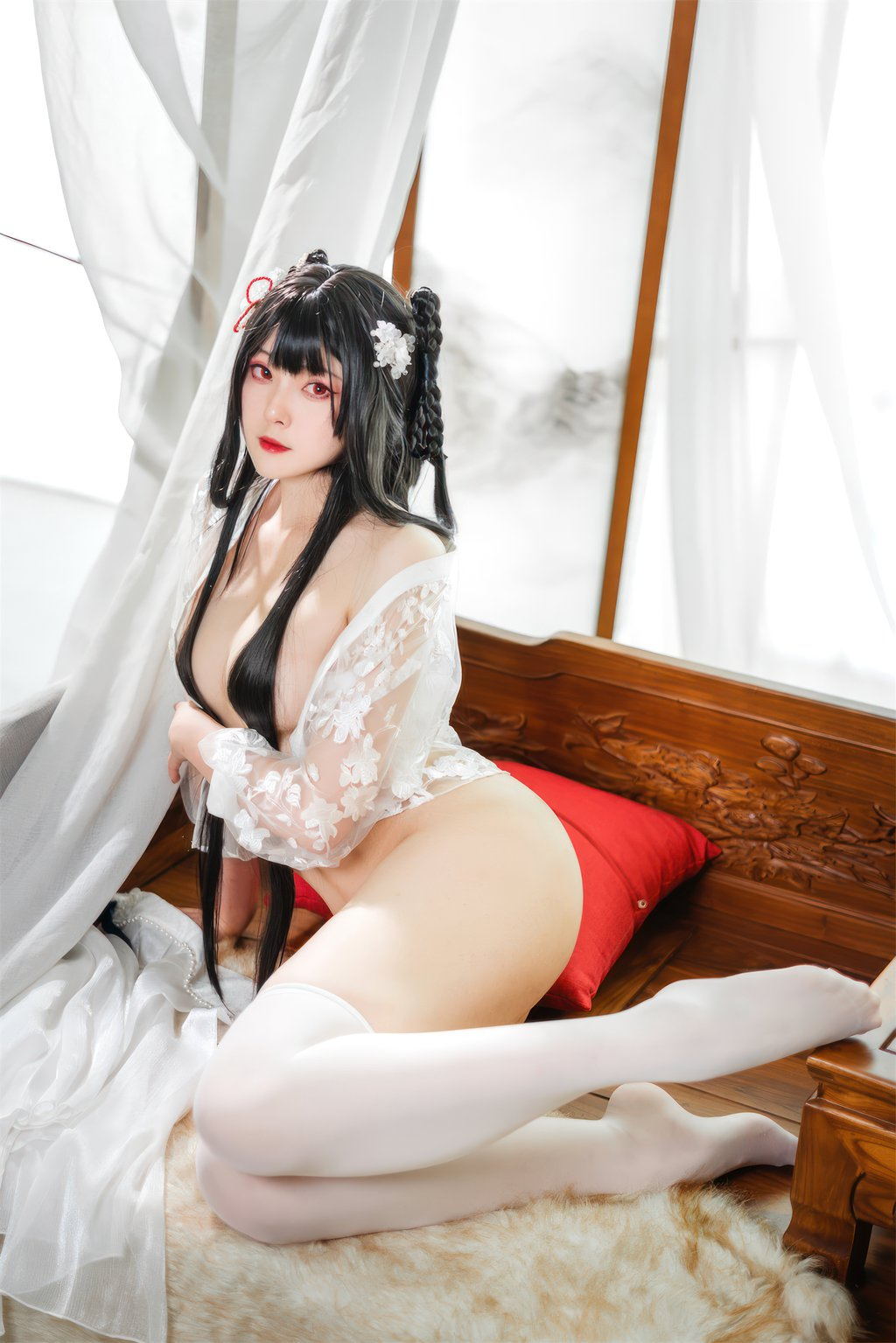 动漫博主@Natsuko_夏夏子 逸仙 膏发凝脂 [62P/1V/569MB] 网红写真-第4张