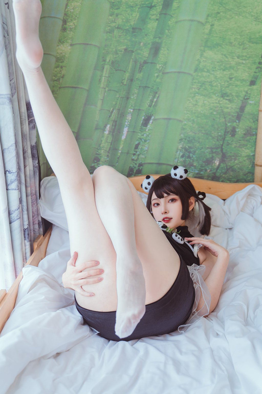 动漫博主@Natsuko_夏夏子 熊猫女仆 [64P/1V/694MB] 网红写真-第4张