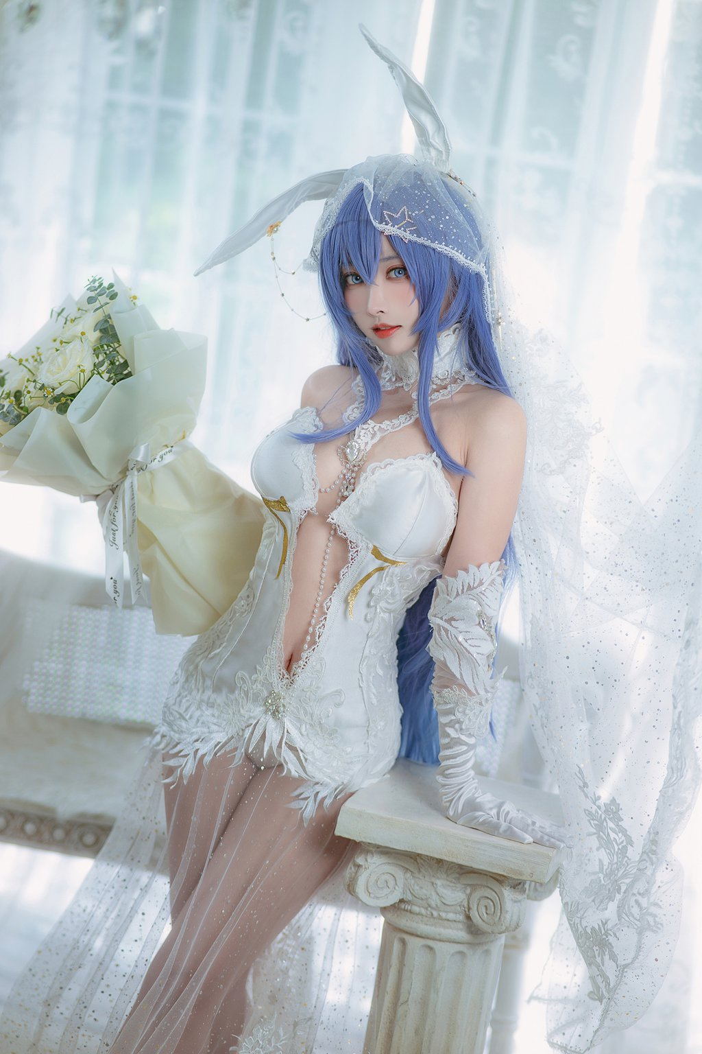 网红Coser@宮本桜 – 花园花嫁[27P-307.2M] 网红写真-第4张