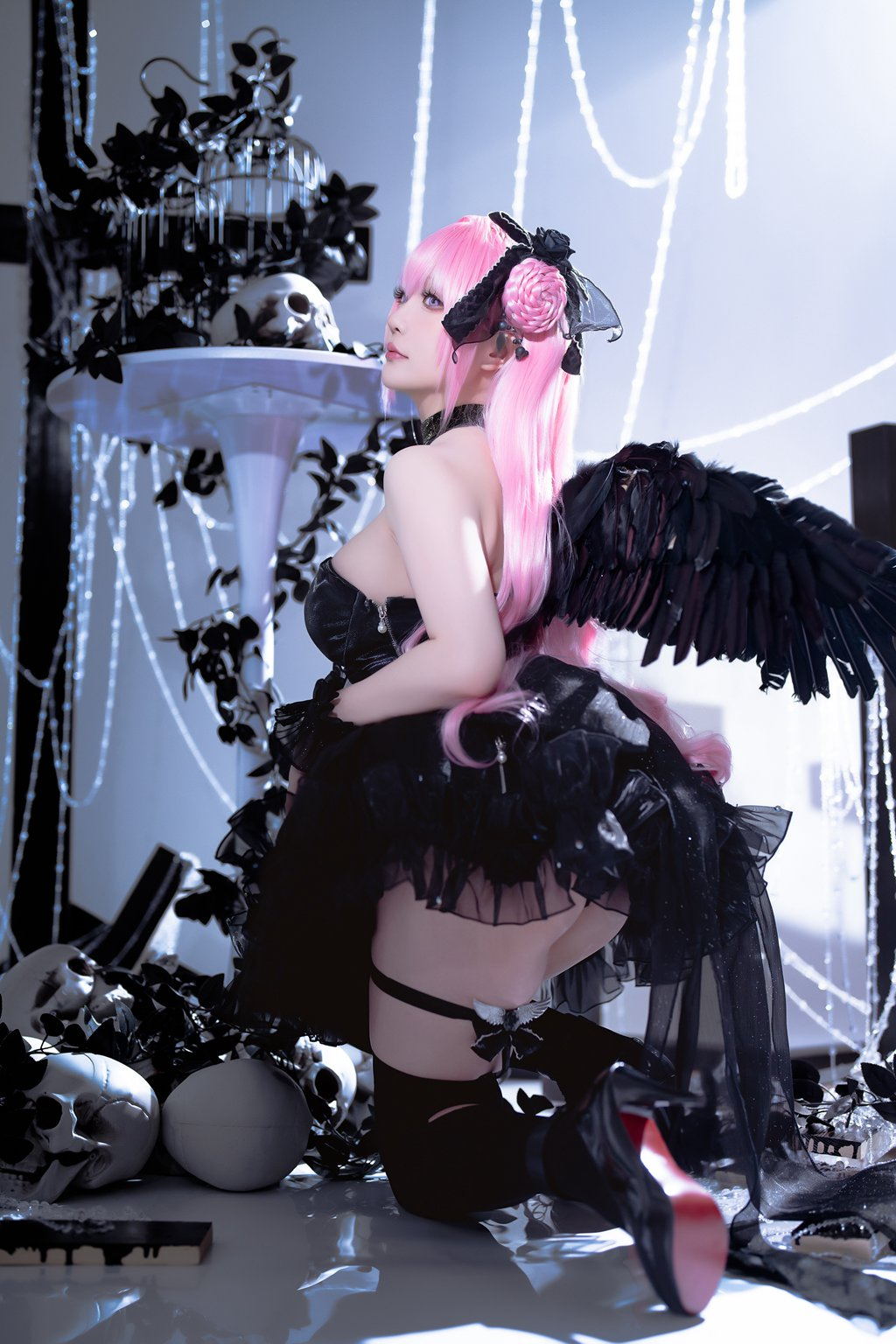 微博红人@星之迟迟 24年02月计划B NIKKE 桃乐丝 [80P/318MB] 网红写真-第4张