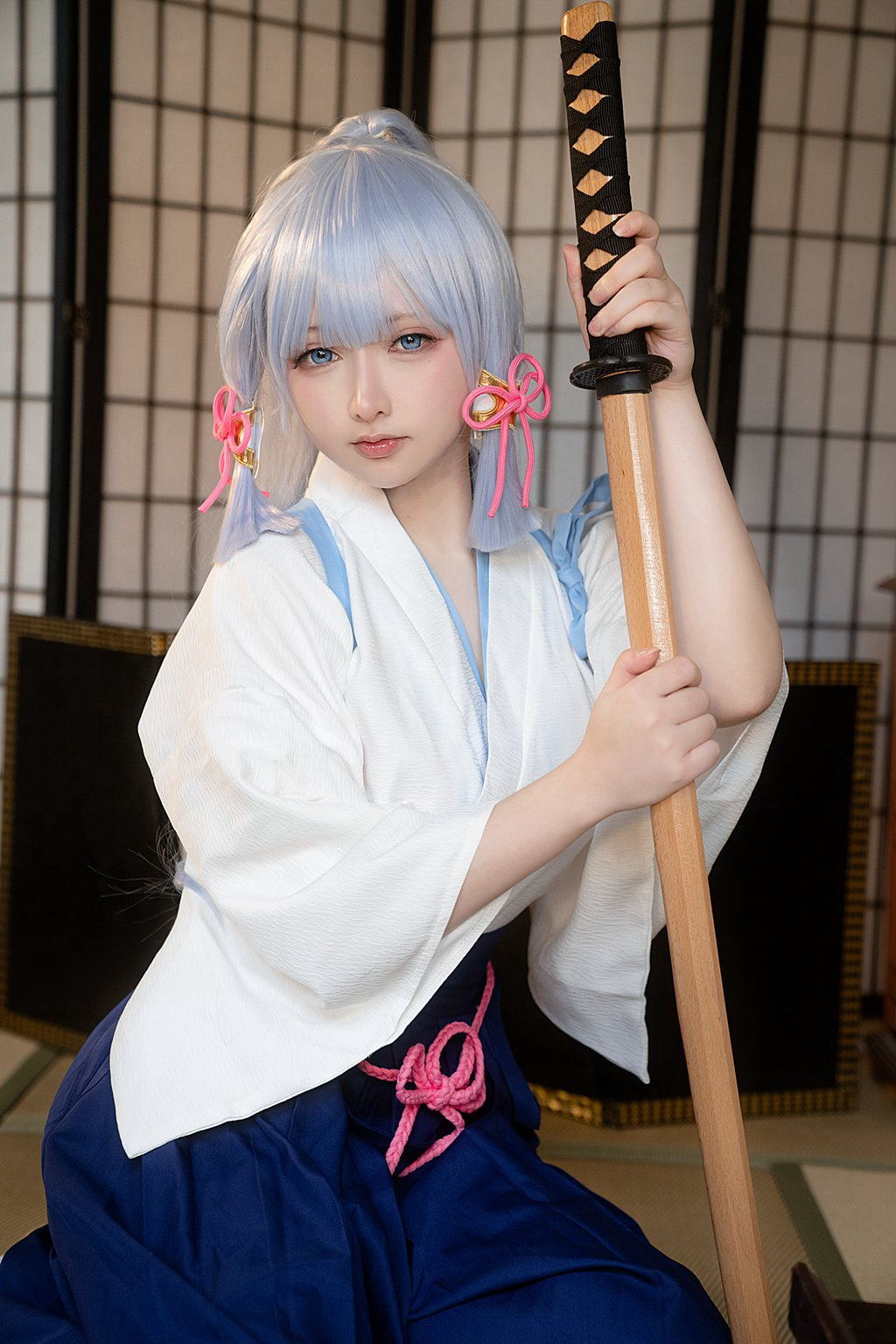 动漫博主@樱梨梨 凌华 剑道服[31P-160M] 网红写真-第3张