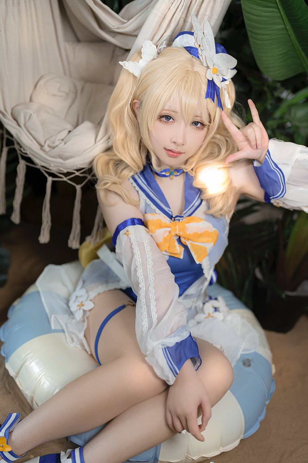 动漫博主@樱梨梨 芭芭拉泳装 [30P-576MB] 网红写真-第3张