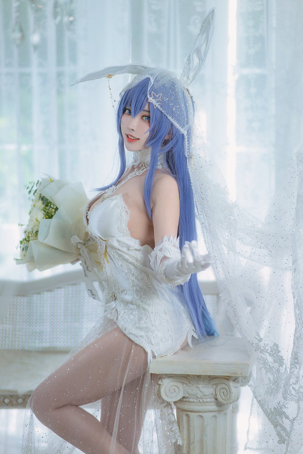 网红Coser@宮本桜 – 花园花嫁[27P-307.2M] 网红写真-第3张