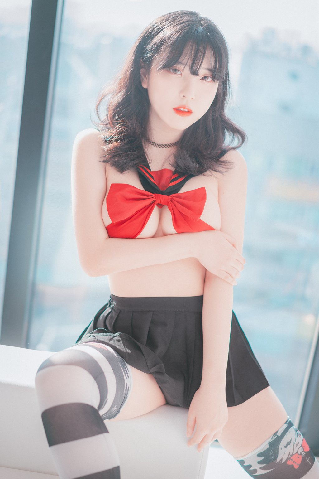 韩模写真@[DJAWA] NO.157 Song Hana – Ribboned Only [63P/518MB] 其它写真-第3张