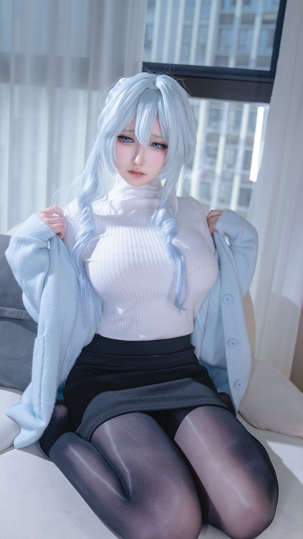动漫博主@樱梨梨 雪女[32P/925MB] 网红写真-第2张